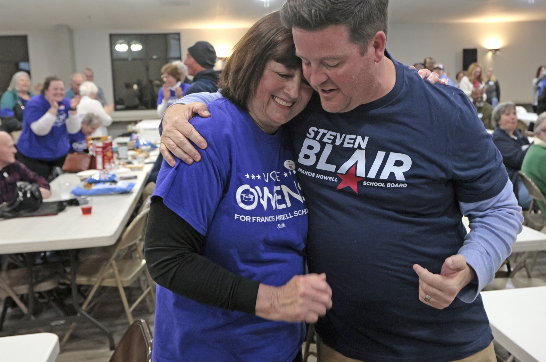 Carolee Owens and Stephen Blair win seats on the Francis Howell School Board.